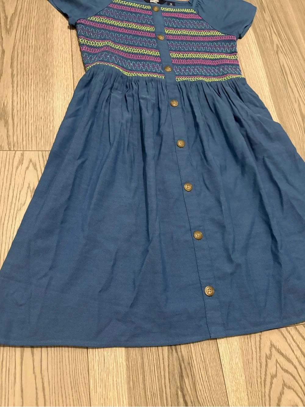 Lands End Girls Smocked Dress Size 12